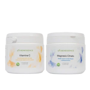 Vitamina C y citrato de magnesio en polvo soluble